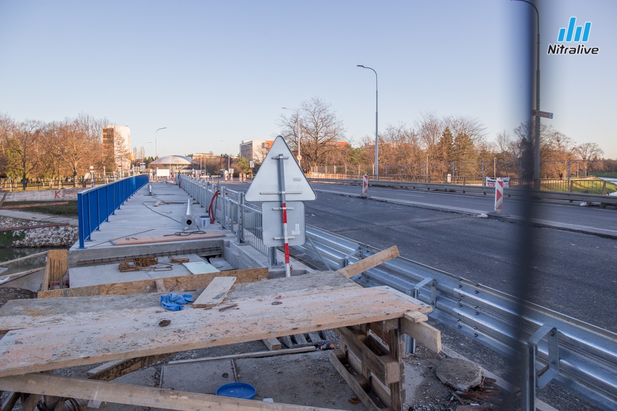Univerzitný most Nitra - rekonštrukcia, 30. november 2019