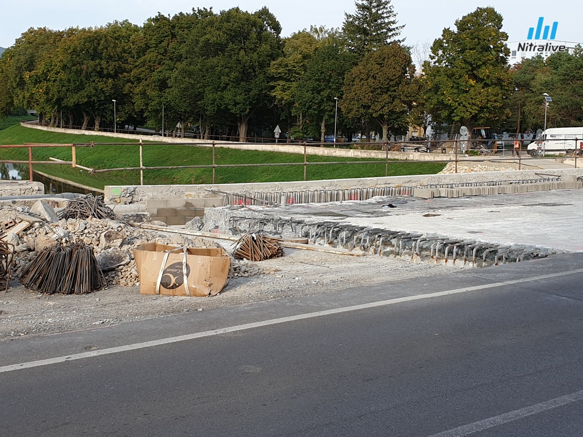 Univerzitný most - rekonštrukcia, Staré mesto, výstavba september 2019